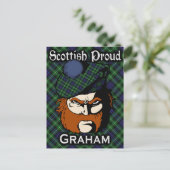 Scottish Clan Graham Tartan Postcard Postkarte (Stehend Vorderseite)