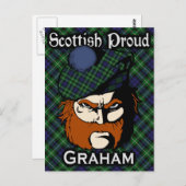 Scottish Clan Graham Tartan Postcard Postkarte (Vorne/Hinten)