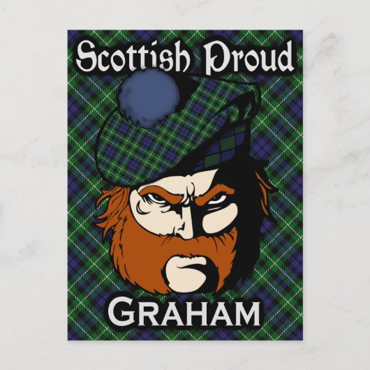 Scottish Clan Graham Tartan Postcard Postkarte (Vorderseite)