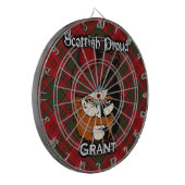 Scottish Clan Grant Tartan Dartboard Dartscheibe (Vorderseite Links)