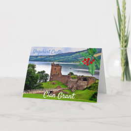 Scottish Clan Grant Urquhart Castle Christmas Karte
