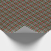 Scottish Clan Gray Tartan Kariert Wrapping Paper Geschenkpapier (Ecke)