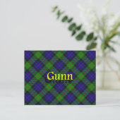 Scottish Clan Gunn Postkarte (Stehend Vorderseite)