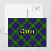 Scottish Clan Gunn Postkarte (Vorne/Hinten)