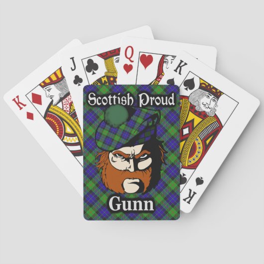 Scottish Clan Gunn Tartan Deck Spielkarten (Rückseite)