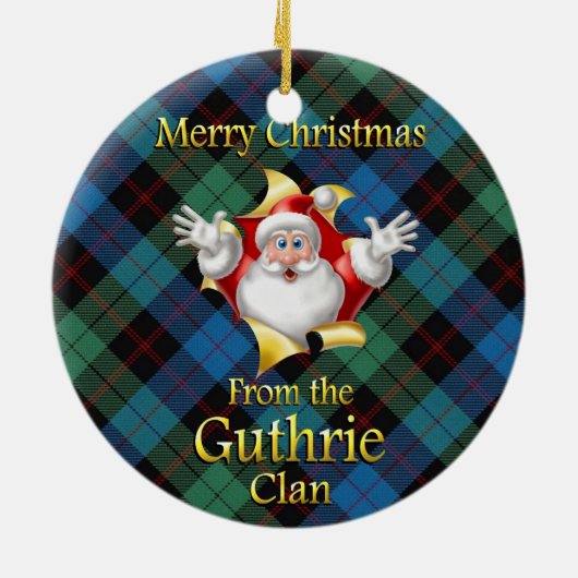 Scottish Clan Guthrie Christmas Ornament (Hinten)