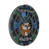 Scottish Clan Guthrie Tartan Dartboard Dartscheibe (Vorderseite Links)