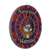Scottish Clan Hamilton Tartan Dartboard Dartscheibe (Vorderseite Links)