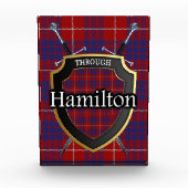Scottish Clan Hamilton Tartan Fotoblock (Vorderseite)