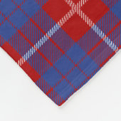 Scottish Clan Hamilton Tartan Kariert Fleecedecke (Ecke)