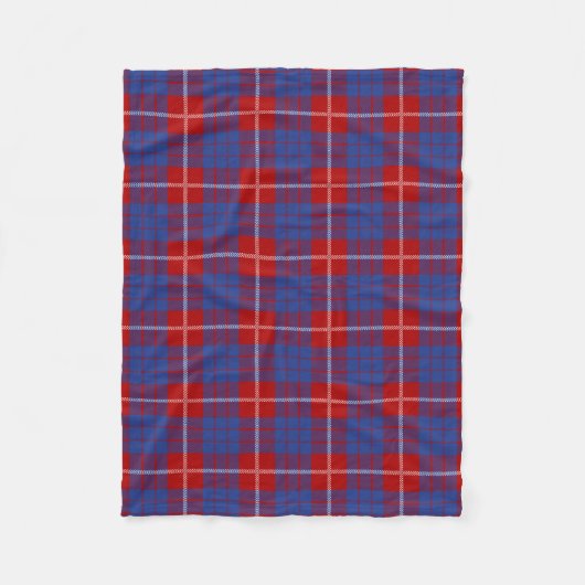 Scottish Clan Hamilton Tartan Kariert Fleecedecke (Vorderseite)