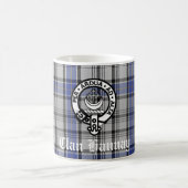 Scottish Clan Hannay Wappen Abzeichen und Tartan C Kaffeetasse (Mittel)