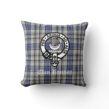 Scottish Clan Hannay Wappen Abzeichen und Tartan C