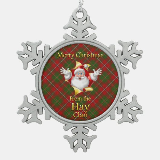 Scottish Clan Hay Christmas Ornament (Vorderseite)
