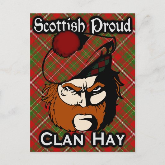 Scottish Clan Hay Tartan Postcard Postkarte (Vorderseite)