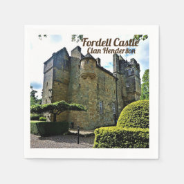 Scottish Clan Henderson Fordell Castle Serviette