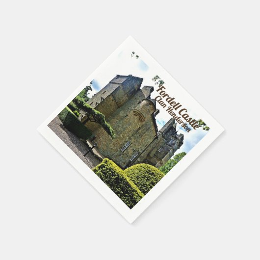 Scottish Clan Henderson Fordell Castle Serviette (Ecke)