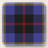 Scottish Clan Hill Tartan Pläd Getränkeuntersetzer (Vorderseite)