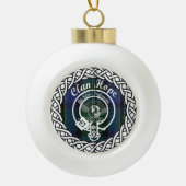 Scottish Clan Hope Tartan und Wappen Keramik Kugel-Ornament (Vorderseite)