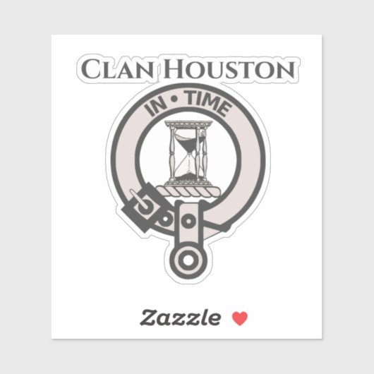 Scottish Clan Houston Wappen Abzeichen Sticker (Blatt)