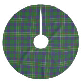 Scottish Clan Hunter Tartan Polyester Weihnachtsbaumdecke (Vorderseite)