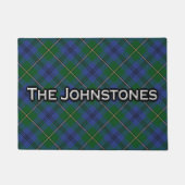 Scottish Clan Johnstone Tartan Welcome Mat Fußmatte (Vorderseite)
