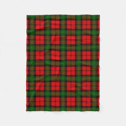 Scottish Clan Kerr Tartan Kariert Fleecedecke (Vorderseite)