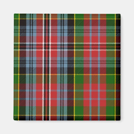 Scottish Clan Kidd Tartan Kariert Magnet (Vorne)