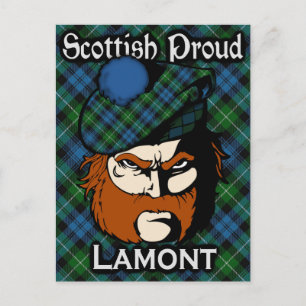 Scottish Clan Lamont Tartan Postcard Postkarte