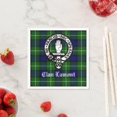 Scottish Clan Lamont Wappen Abzeichen und Taetan Serviette (Beispiel)