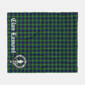 Scottish Clan Lamont Wappen Abzeichen und Tartan Fleecedecke (Vorderseite (Horizontal))