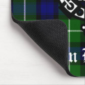 Scottish Clan Lamont Wappen Abzeichen und Tartan Mousepad (Ecke)