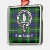 Scottish Clan Lamont Wappen Abzeichen und Tartan Ornament Aus Metall (Links)