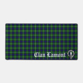 Scottish Clan Lamont Wappen Abzeichen und Tartan Schreibtischunterlage (Vorderseite)