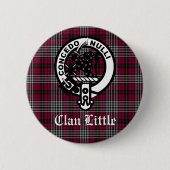 Scottish Clan Little Wappen Abzeichen und Tartan C Button (Vorderseite)