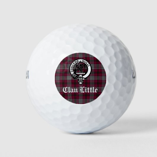 Scottish Clan Little Wappen Abzeichen und Tartan C Golfball (Vorderseite)