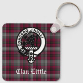 Scottish Clan Little Wappen Abzeichen und Tartan C Schlüsselanhänger (Rückseite)