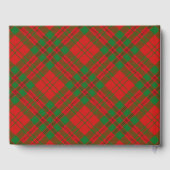 Scottish Clan Livingstone Tartan Kariert Wedding Gästebuch (Rückseite)