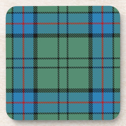 Scottish Clan Lockhart Tartan Kariert Getränkeuntersetzer (Vorderseite)