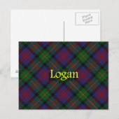 Scottish Clan Logan Postkarte (Vorne/Hinten)