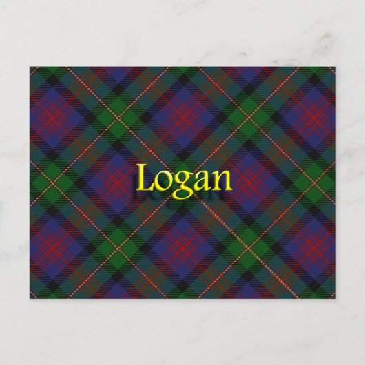 Scottish Clan Logan Postkarte (Vorderseite)