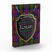 Scottish Clan Logan Tartan Fotoblock (Links)