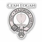 Scottish Clan Logan Wappen Abzeichen Sticker (Vorderseite)