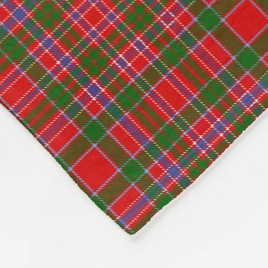 Scottish Clan MacAlister Tartan Kariert Fleecedecke (Ecke)