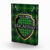 Scottish Clan MacArthur Tartan Fotoblock (Rechts)