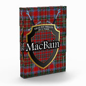 Scottish Clan MacBain Tartan Fotoblock (Links)