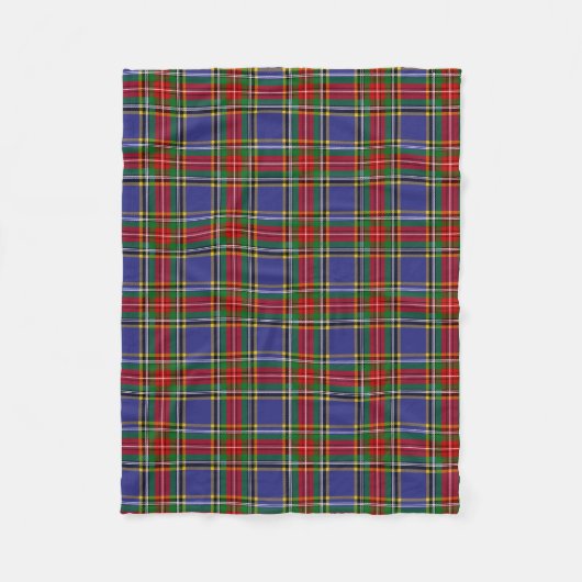 Scottish Clan MacBeth Tartan Kariert Fleecedecke (Vorderseite)
