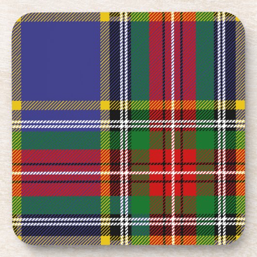 Scottish Clan MacBeth Tartan Kariert Getränkeuntersetzer (Vorderseite)