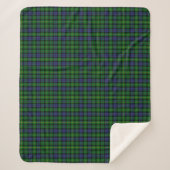 Scottish Clan MacBride Tartan Kariert Sherpadecke (Vorderseite)