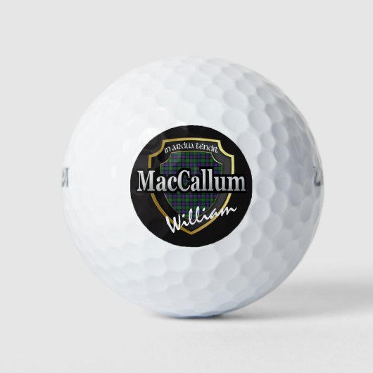 Scottish Clan MacCallum Personalize Your Name Golfball (Vorderseite)